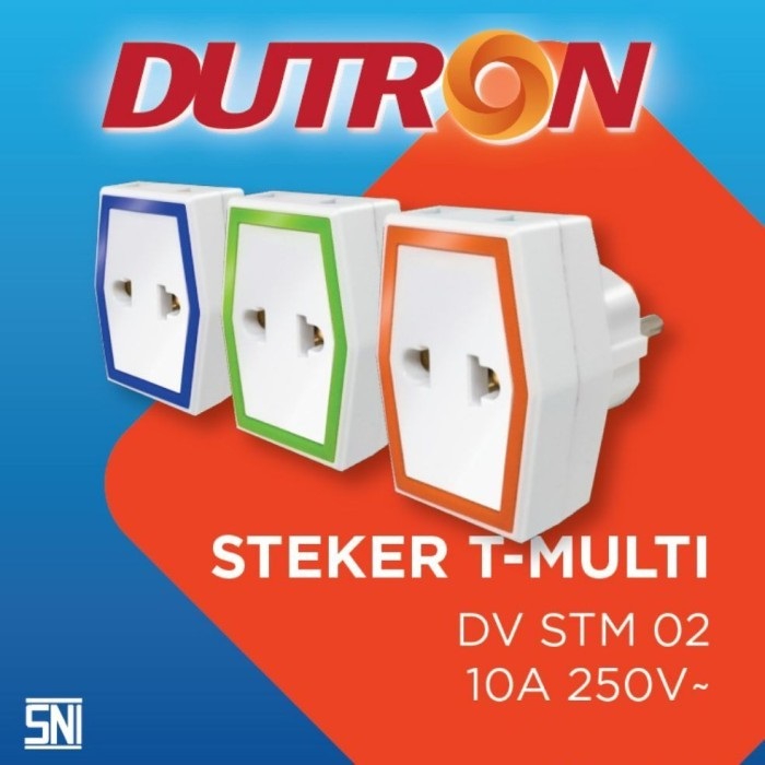 Dutron STM 02 Colokan Tiga Lubang / Stek...