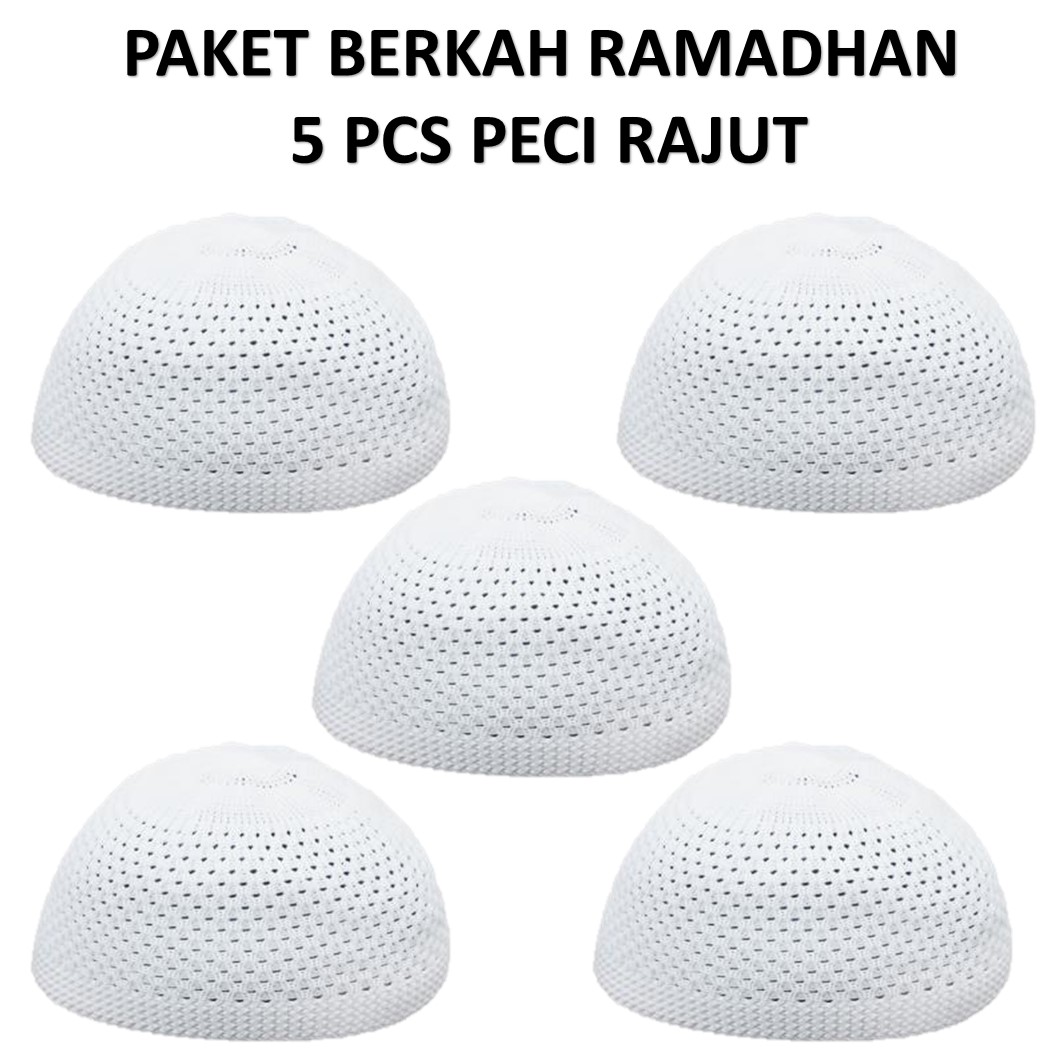 [PROMO RAMADHAN ISI 5 PCS] Kopyah Haji R...