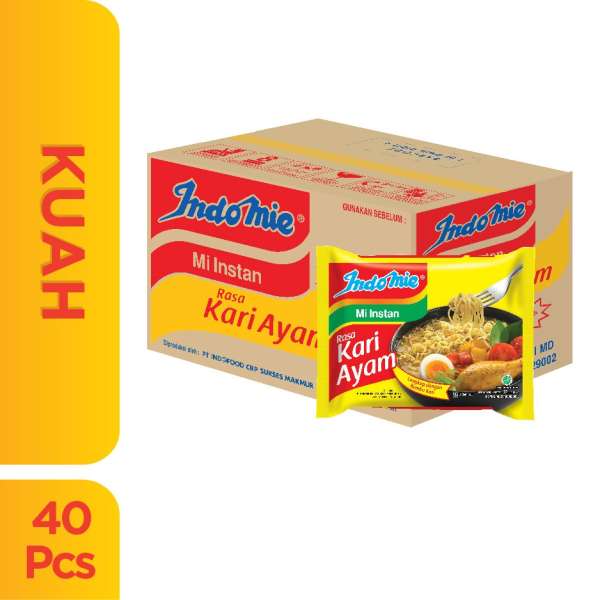 1 Dus Indomie Kuah Rasa Kari Ayam 70g Mi...
