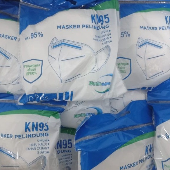 10 PCS MASKER KN95 5 PLY MEDiOCARE Dewas...