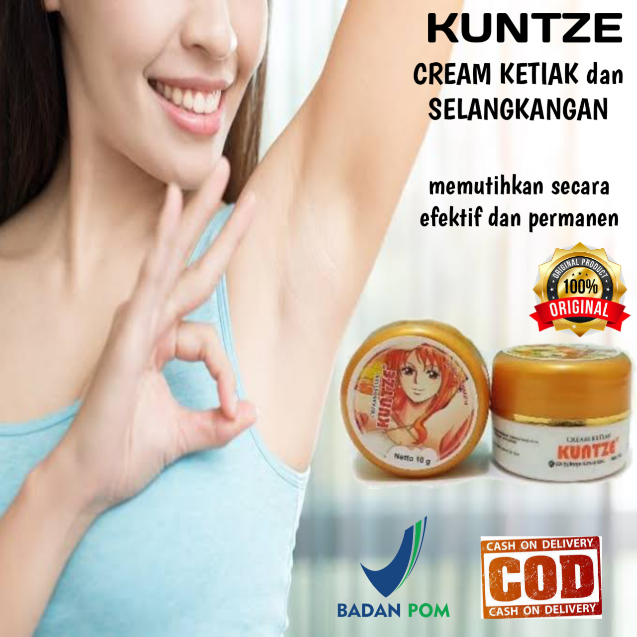 【BPOM Original】 Kuntze Cream Pemutih...