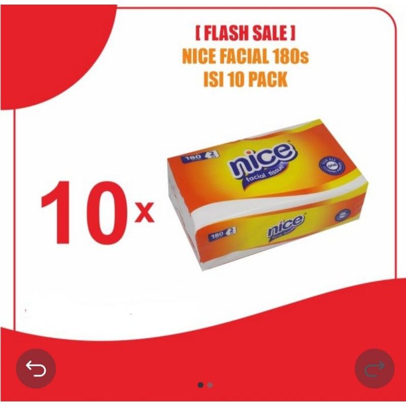 【PAKET 10 PCS】Tissue Facial Nice 180...