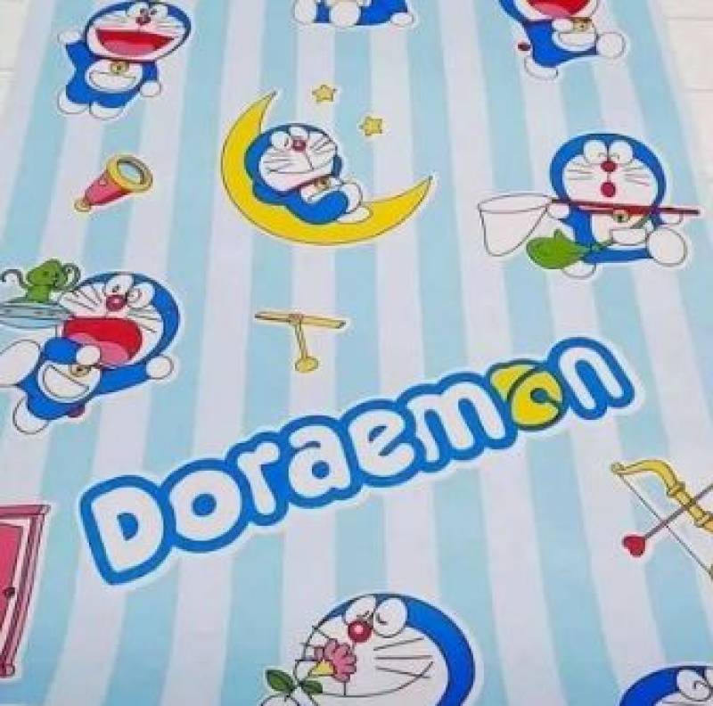 Wallsticker Wallpaper Doraemon Warna Bir...