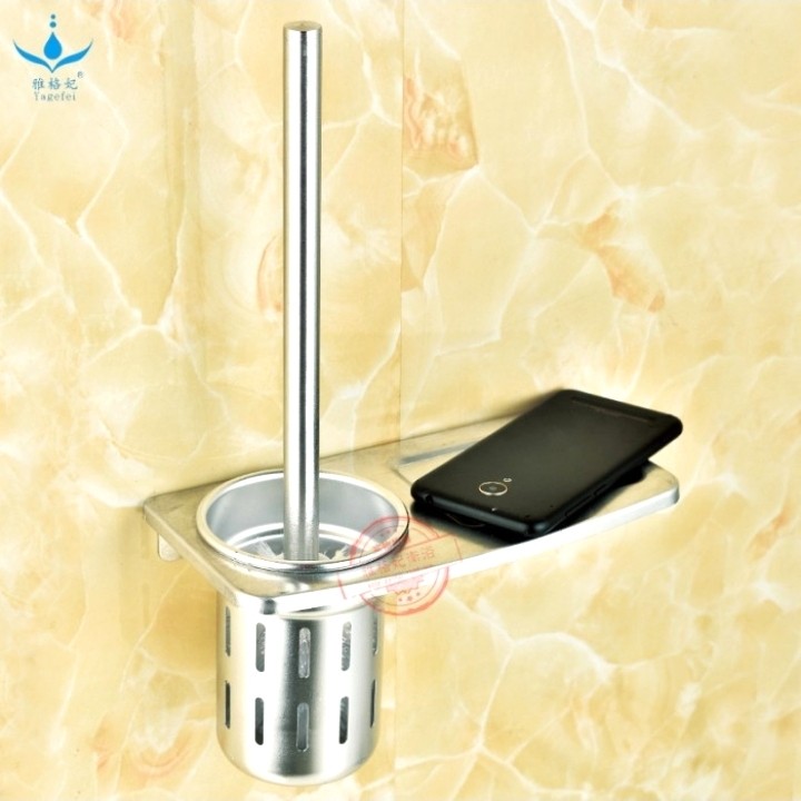 Rak Sikat Toilet Aluminium Bonus Sikat -...
