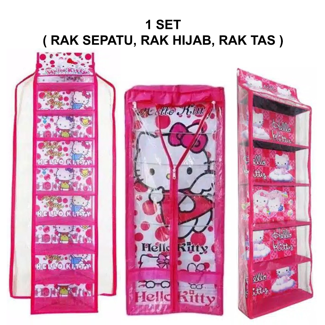 ⫷DJA⫸ Paket Hemat 3 in 1 Rak Tas + S...