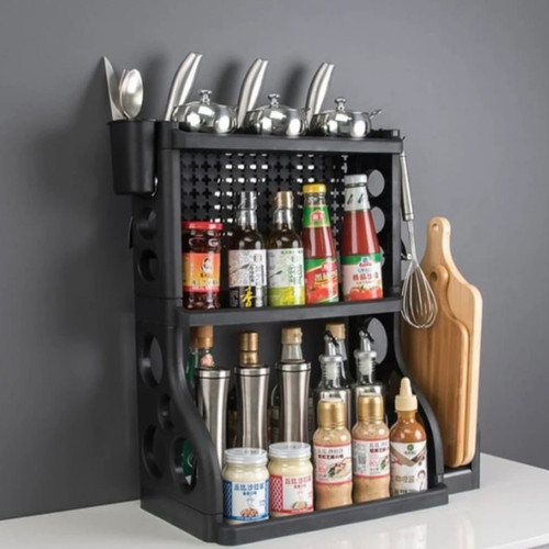 ⫷DJA⫸ Rak bumbu dapur 3 tingkat serb...