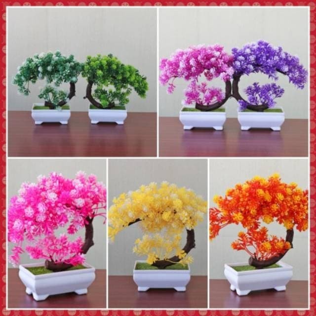 ⫷DJA⫸ Tanaman Bunga Hias Plastik Lot...