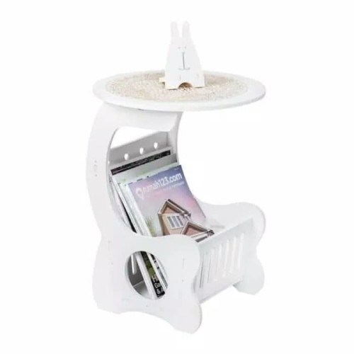 ⫷DJA⫸ Meja Bulat Rak Buku Bonus Tapl...