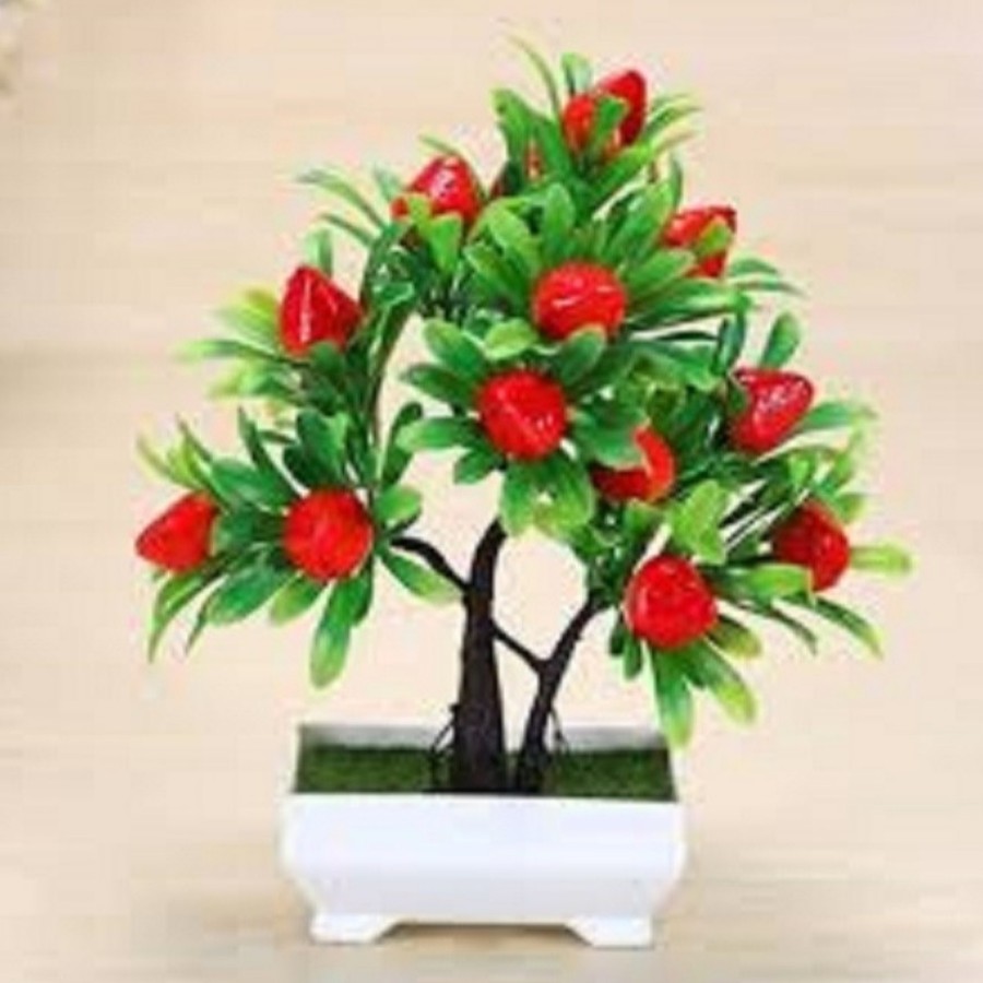 ⫷DJA⫸ Tanaman Bunga Hias Plastik Str...