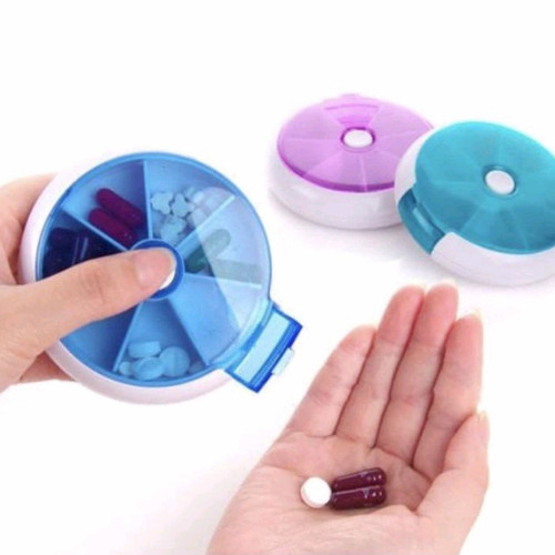 Kotak obat pil bulat 7 in 1 - Bayar DiTe...