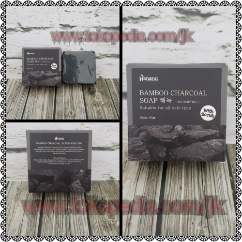 Hanasui Bamboo Charcoal Soap with scrub ...