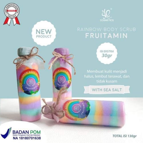 SYB RAINBOW BODY SCRUB / LULUR RAINBOW /...
