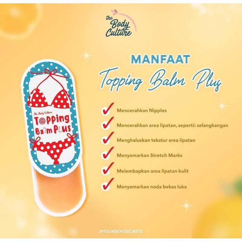 ( ORIGINAL ) The Body Culture Topping Ba...