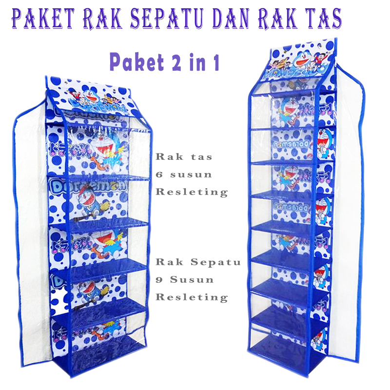 Paket Hemat 2 in 1 Rak Tas + Rak Sepatu ...