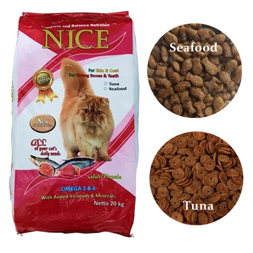 (Tuna) Makanan kucing Nice repack 500g 5...
