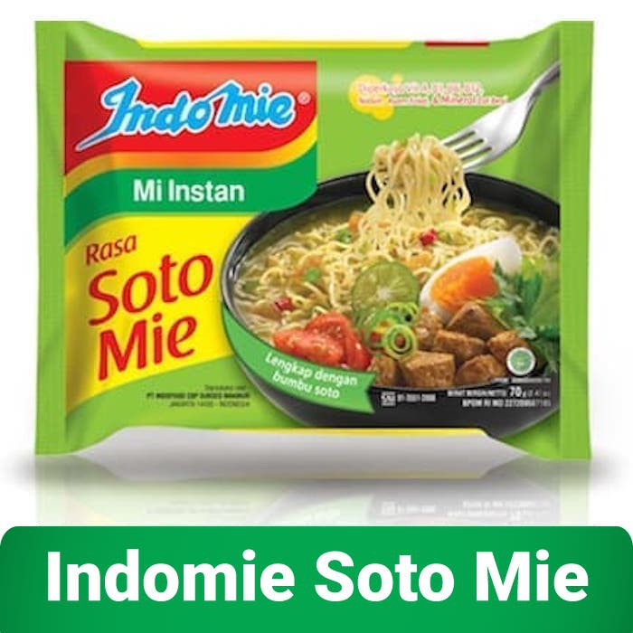(1 bungkus) Indomie Kuah Rasa Soto Mie 7...