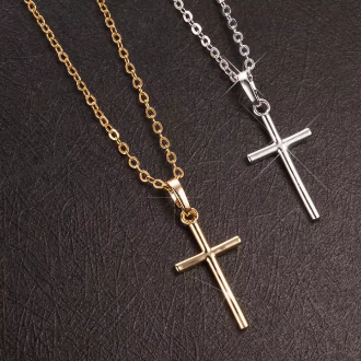 (FLASH SALE) Kalung Liontin Salib Titani...