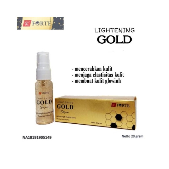 [ FORTE ] Serum Lightening Gold Kulit Ce...