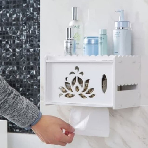 Rak vintage meja desktop tisu toilet - B...