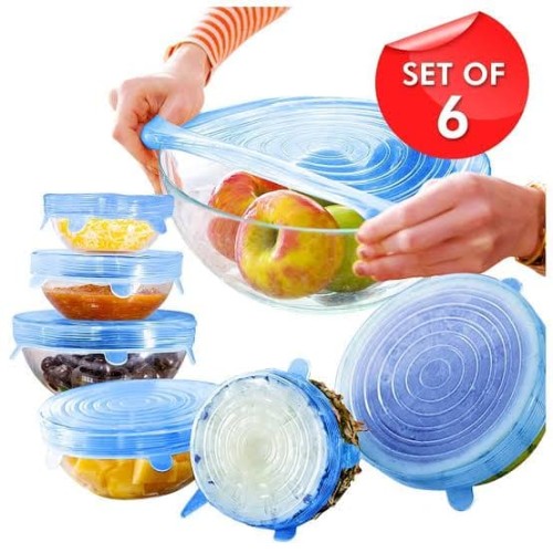 Silikon Super Stretch Food Cover Lids As...