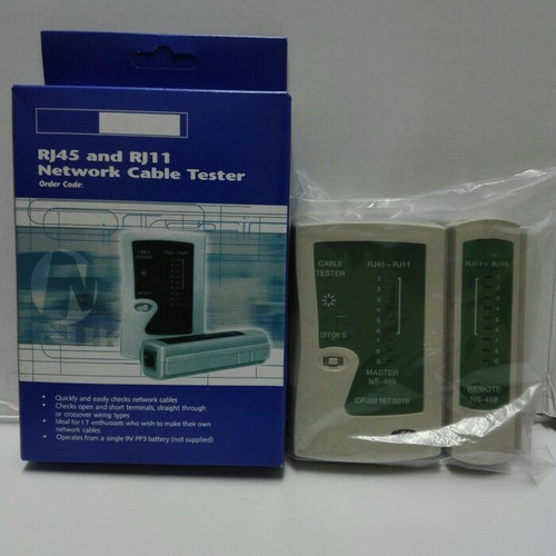 Kabel Tester RJ-11 & RJ-45 - Bayar Ditem...
