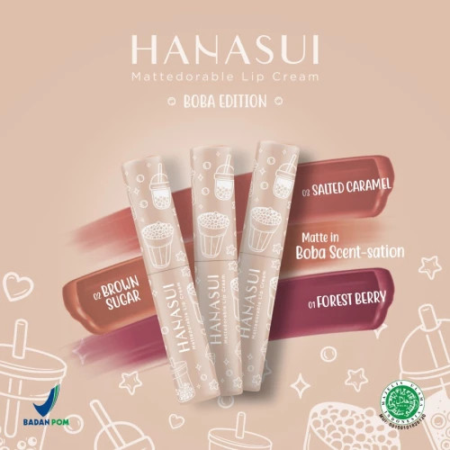 HANASUI MATTEDORABLE LIP CREAM BOBA EDIT...
