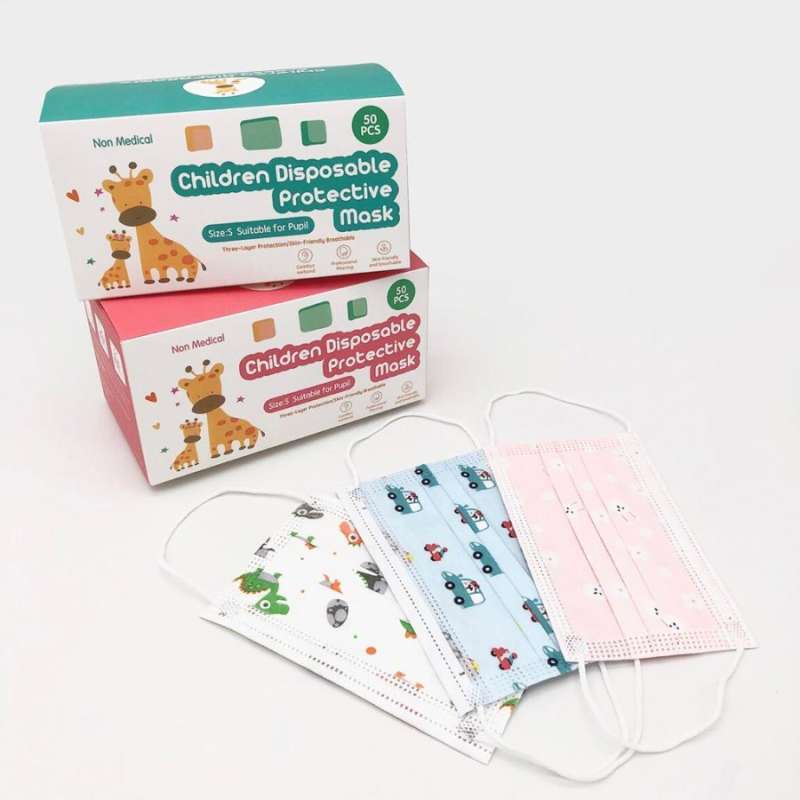 [MURAH] {PAKET 10 PCS} Masker Anak 3 PLY...