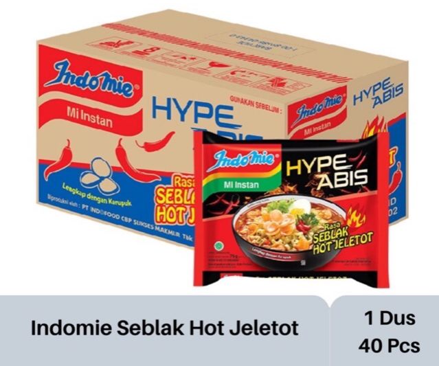 【1 Dus / 40 bungkus】Indomie Kuah Hyp...