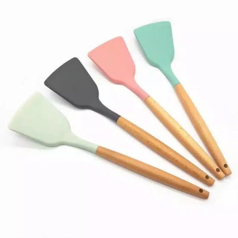 『Cashback』 Spatula Silikon Gagang Ka...