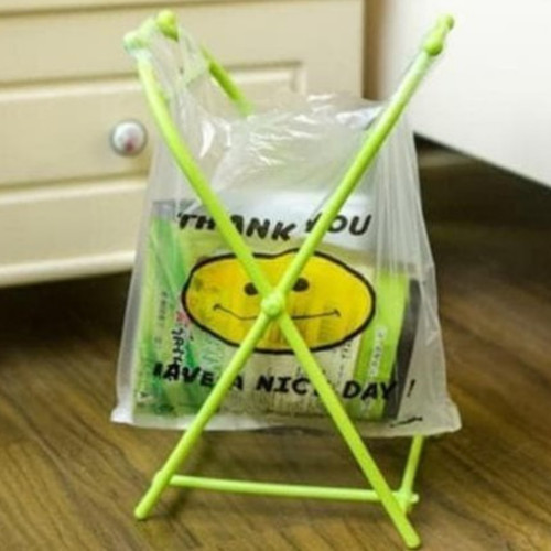Hanger frame lipat gantung kantong plast...