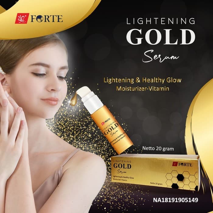 FORTE ] Serum Lightening Gold Kulit Cera...