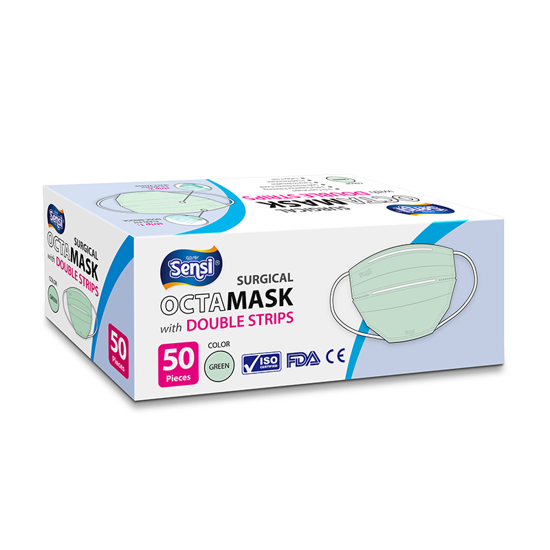 Sensi Mask 3Ply Surgical Octa Mask Green...
