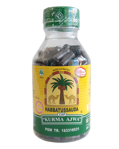 Habbatussauda Cap "KURMA AJWA" 210 Kapsu...