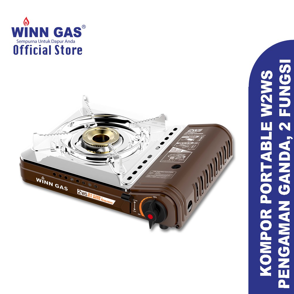 Winn Gas Kompor Gas Portable 2 in 1 - W2...