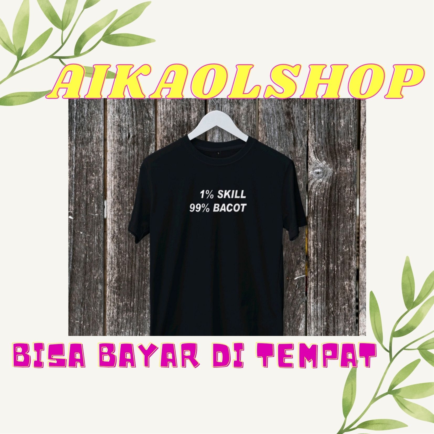 Kaos Distro Design Suka-suka BACOT VS SK...