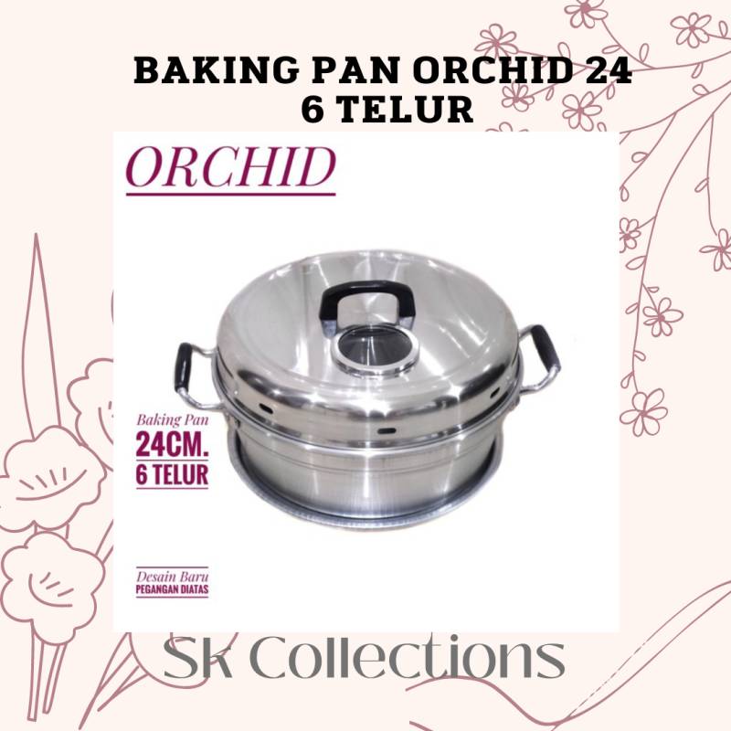 BAKING PAN ORCHID 24 / 6 TELUR