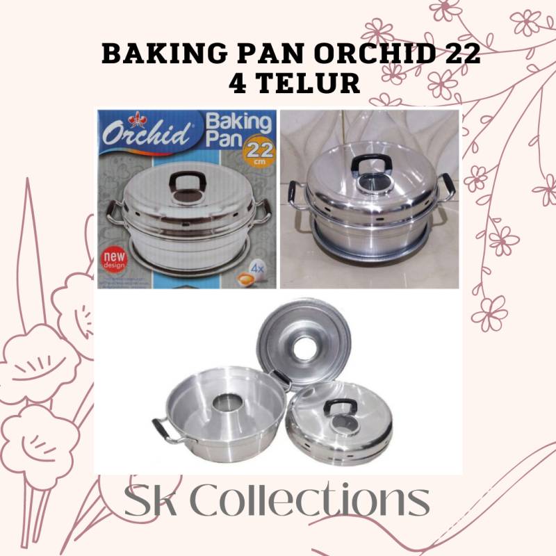 BAKING PAN ORCHID 22 / 4 TELUR