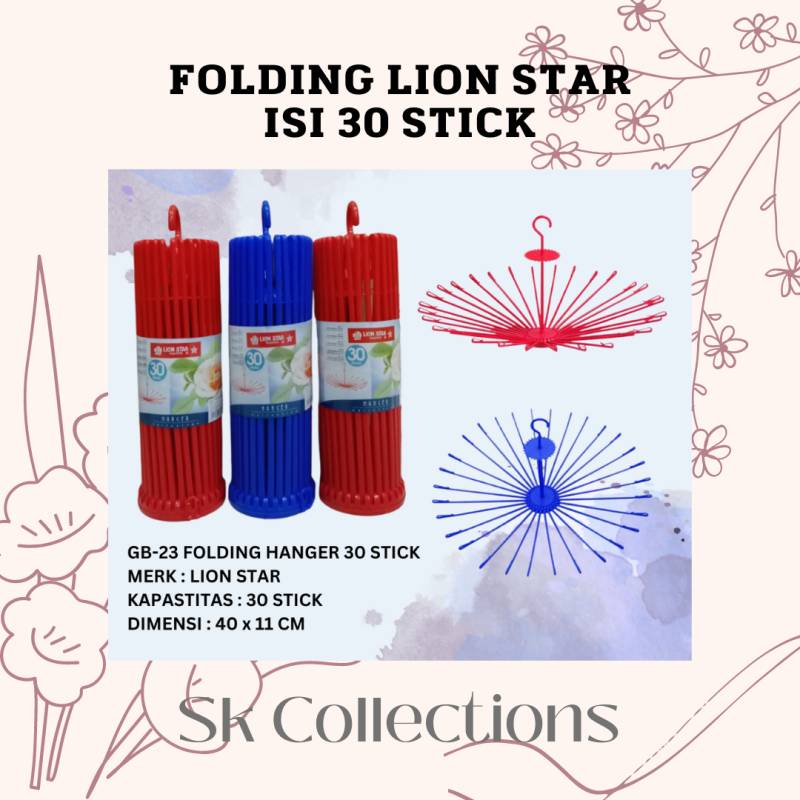 FOLDING 30 JEMURAN BAJU BAYI GANTUNG BUL...